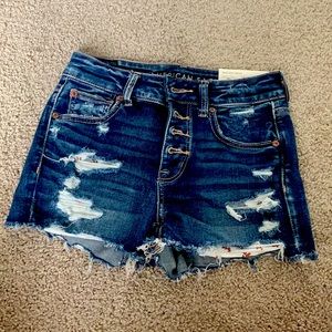 High rise shortie American Eagle denim shorts